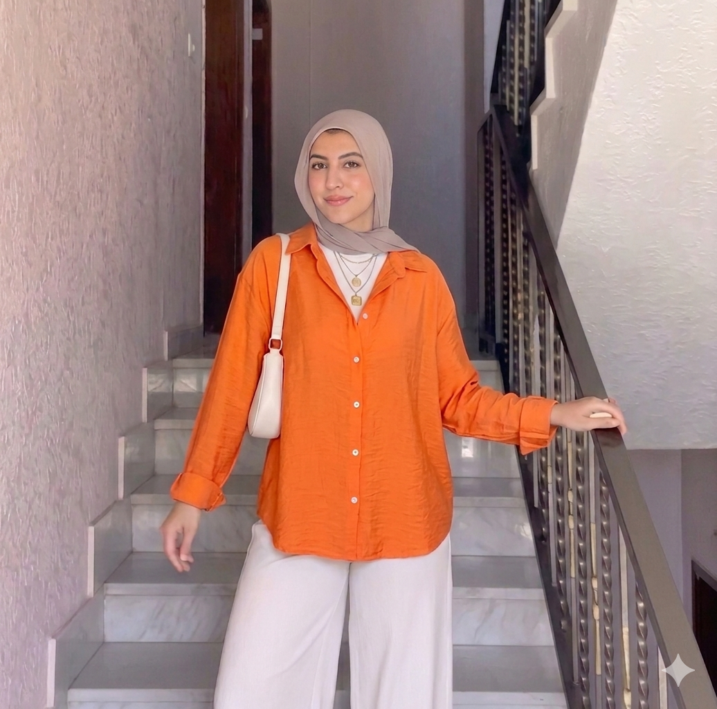 شميز حريمي كتان اسباتي